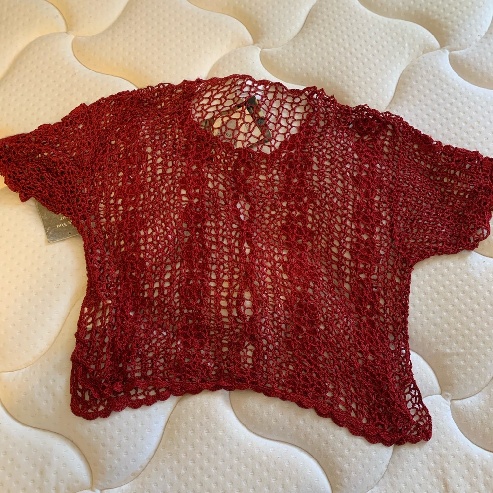 Red RJ Collection See Through Top - Picture 2 of 2